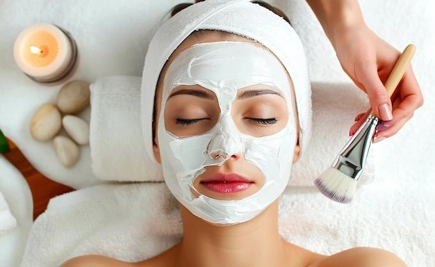 Acne Treatment Facial Mask Application in Queens NY